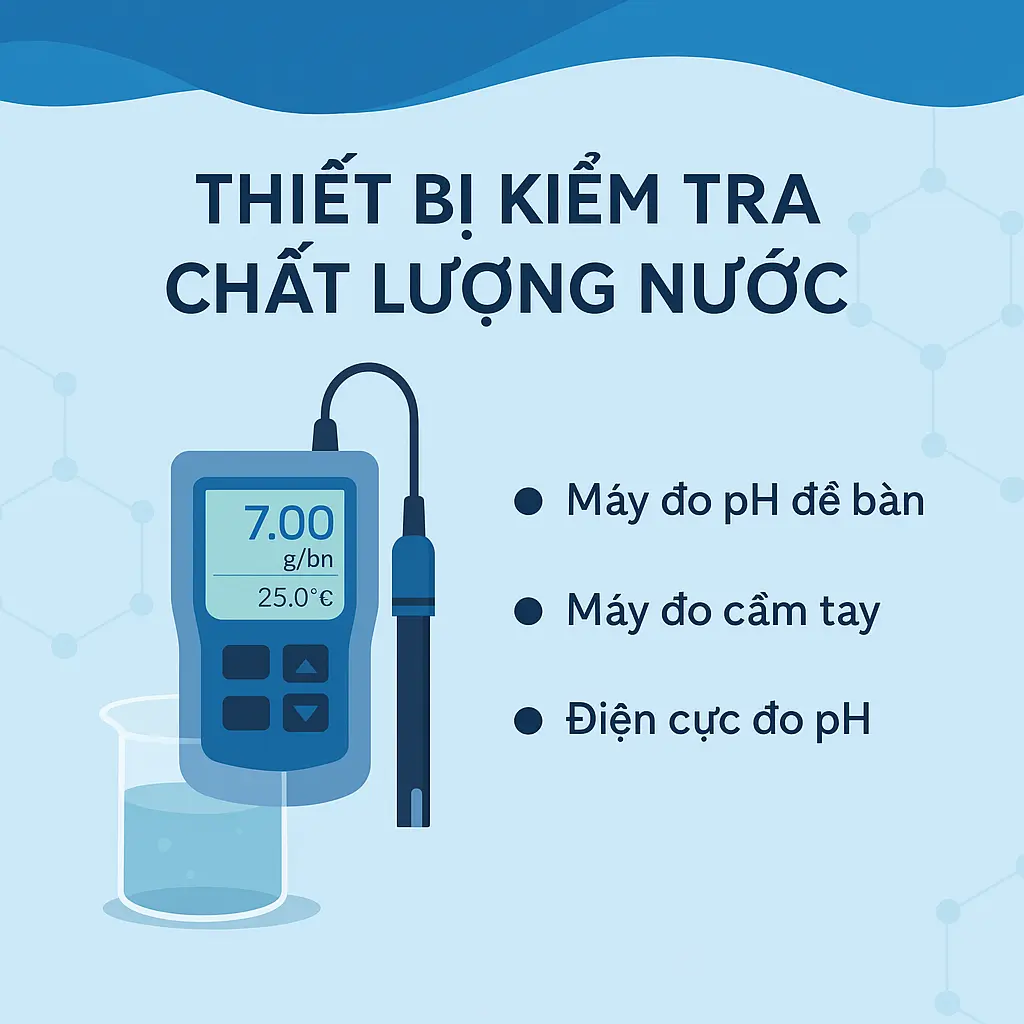 thiết bị kiểm tra chất lượng nước gồm những loại nào