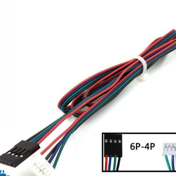 Dây nối động cơ bước Step 6 PIN XH2.54 to 4 Pin DUPONT (Dài 1m)