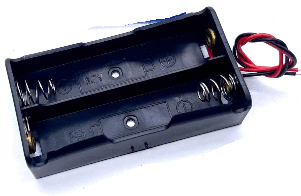Hộp pin 2 X 18650 Battery Holder chấu lò xo ra dây
